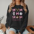 Baseball Mama Era Bows Baseball Mom Women Women Crewneck Sweatshirt Baseball Mama Era Bows Baseball Mom Women Women Crewneck Sweatshirt
