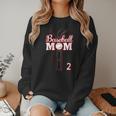 Baseball Mom 2 Number 2 Jersey Team Numbered Jersey Women Crewneck Sweatshirt Baseball Mom 2 Number 2 Jersey Team Numbered Jersey Women Crewneck Sweatshirt