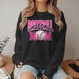 BASEBALL MOM BREAST CANCER RIBBON PINK SPORTS MOM Women Crewneck Sweatshirt BASEBALL MOM BREAST CANCER RIBBON PINK SPORTS MOM Women Crewneck Sweatshirt