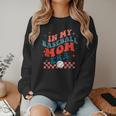 In My Baseball Mom Era Groovy Mom Baseball Mama Mother's Day Women Crewneck Sweatshirt In My Baseball Mom Era Groovy Mom Baseball Mama Mother's Day Women Crewneck Sweatshirt