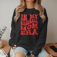 In My Baseball Mom Era Red Women Crewneck Sweatshirt In My Baseball Mom Era Red Women Crewneck Sweatshirt