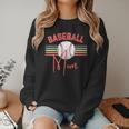 BASEBALL MOM Fun RETRO LOOK Women Crewneck Sweatshirt