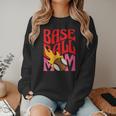 Baseball Mom Game Day Trendy Pink Leopard Mama Women Crewneck Sweatshirt Baseball Mom Game Day Trendy Pink Leopard Mama Women Crewneck Sweatshirt
