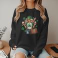 Baseball Mom Green Shamrock St Patrick Day Women Women Crewneck Sweatshirt