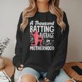 Baseball Mom Heart Ball Graphic Mother's Day Women Crewneck Sweatshirt Baseball Mom Heart Ball Graphic Mother's Day Women Crewneck Sweatshirt