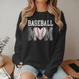 Baseball Mom Heart Sports Mom Women Crewneck Sweatshirt