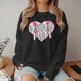 Baseball Mom Heart Women Crewneck Sweatshirt Baseball Mom Heart Women Crewneck Sweatshirt