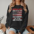 Baseball Mom Inside Us All There Lives a Zombie Sport Women Crewneck Sweatshirt