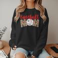 Baseball Mom Leopard Print Cute Mother's Day Sport Lover Women Crewneck Sweatshirt Baseball Mom Leopard Print Cute Mother's Day Sport Lover Women Crewneck Sweatshirt