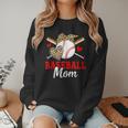 Baseball Mom Leopard Heart Mother's Day Girls Women Crewneck Sweatshirt Baseball Mom Leopard Heart Mother's Day Girls Women Crewneck Sweatshirt