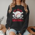 Baseball Mom Meme Quote Women Crewneck Sweatshirt