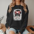 Baseball Mom Messy Bun Hair Player Mom Women Crewneck Sweatshirt Baseball Mom Messy Bun Hair Player Mom Women Crewneck Sweatshirt