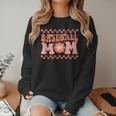 Baseball Mom Baseball Player Mama Women Groovy Women Crewneck Sweatshirt Baseball Mom Baseball Player Mama Women Groovy Women Crewneck Sweatshirt