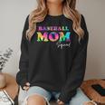 Baseball Mom Squad Tie Dye Cute Ball Mom Women Crewneck Sweatshirt