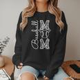 Baseball Mom Tee Leopard Mother's Day Grandma Women Crewneck Sweatshirt