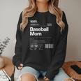 Baseball Mom Graphic Tees For Women Women Crewneck Sweatshirt