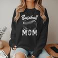 Baseball Mom For Women Family Matching Players Team Mommy Women Crewneck Sweatshirt