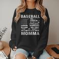 Baseball Momma Mom USA Flag 4th Of July Women Crewneck Sweatshirt Baseball Momma Mom USA Flag 4th Of July Women Crewneck Sweatshirt
