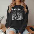 Baseball Mommy Mom USA Flag 4th Of July Women Crewneck Sweatshirt Baseball Mommy Mom USA Flag 4th Of July Women Crewneck Sweatshirt