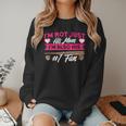 Baseball Moms I'm Not Just His Mom Baseball Mama Women Crewneck Sweatshirt