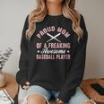 Baseball Player Pitcher Catcher Baseball Mom Mother Women Crewneck Sweatshirt