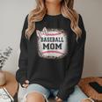 Baseball-Shirt Women Girls Mama Baseball Mom Women Crewneck Sweatshirt