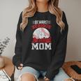 Beware Serious Baseball Mom Game Cheerleading Family Women Crewneck Sweatshirt Beware Serious Baseball Mom Game Cheerleading Family Women Crewneck Sweatshirt