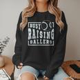 Busy Raising Ballers Graphic For Baseball Moms Women Crewneck Sweatshirt Busy Raising Ballers Graphic For Baseball Moms Women Crewneck Sweatshirt