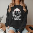 Cheer Baseball Mom Baseball And Cheer Mother Women Crewneck Sweatshirt