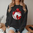 Custom Baseball Mom Number 7 Heart For Mom Mommy Women Crewneck Sweatshirt