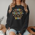 Groovy Retro One Thankful Baseball Mom Thanksgiving Fall Women Crewneck Sweatshirt Groovy Retro One Thankful Baseball Mom Thanksgiving Fall Women Crewneck Sweatshirt