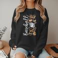 Happy Mother's Day Baseball Mom Leopard Softball Lover Women Crewneck Sweatshirt Happy Mother's Day Baseball Mom Leopard Softball Lover Women Crewneck Sweatshirt