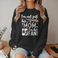 I'm Not Just His Mom I'm His 1 Fan Baseball Mom Women Crewneck Sweatshirt I'm Not Just His Mom I'm His 1 Fan Baseball Mom Women Crewneck Sweatshirt