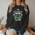 I'm Not Just His Mom I'm His Number 1 Fan Baseball Mommy Women Crewneck Sweatshirt