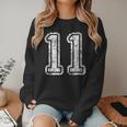 Jersey Number 11 T-Shirt Football Eleven Number Baseball Mom Women Crewneck Sweatshirt Jersey Number 11 T-Shirt Football Eleven Number Baseball Mom Women Crewneck Sweatshirt