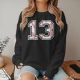 Lucky Number 13 Baseball Mom Baseball Number 13 Lucky 13 Women Crewneck Sweatshirt Lucky Number 13 Baseball Mom Baseball Number 13 Lucky 13 Women Crewneck Sweatshirt