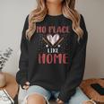 No Place Like Home Baseball Mom Kids Family Fun Women Crewneck Sweatshirt