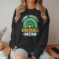 One Lucky Baseball Mom St Patricks Day Rainbow Mother Mama Women Crewneck Sweatshirt One Lucky Baseball Mom St Patricks Day Rainbow Mother Mama Women Crewneck Sweatshirt