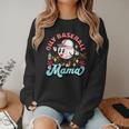 Retro Oily Baseball Mom Meme For Essential Oils Game Day Women Crewneck Sweatshirt