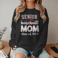 Senior Baseball Mom Class Of 2024 Baseball Senior Night Women Crewneck Sweatshirt