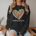 Softball Baseball Mom Valentine Leopard Heart Mother's Day Women Crewneck Sweatshirt Softball Baseball Mom Valentine Leopard Heart Mother's Day Women Crewneck Sweatshirt