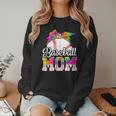 Tie Dye Baseball Mom Baseball Mama Sport Mother's Day Women Crewneck Sweatshirt