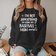 Using Baseball Mom Words Swearing Baseball Mom Sweary Women Crewneck Sweatshirt