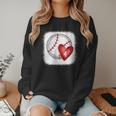 Womens Bleached Custom Baseball Mom Number 4 Heart For Mom Women Crewneck Sweatshirt Womens Bleached Custom Baseball Mom Number 4 Heart For Mom Women Crewneck Sweatshirt