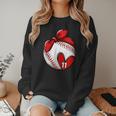 Womens Custom Baseball Mom Number 11 Heart For Mom Mommy Women Crewneck Sweatshirt Womens Custom Baseball Mom Number 11 Heart For Mom Mommy Women Crewneck Sweatshirt