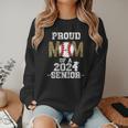 Womens Proud Mom Of a 2024 Senior Class Of 2024 Baseball Mom Women Crewneck Sweatshirt Womens Proud Mom Of a 2024 Senior Class Of 2024 Baseball Mom Women Crewneck Sweatshirt