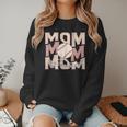 Women's Retro Baseball Mama Distressed Baseball Mom Life Women Crewneck Sweatshirt Women's Retro Baseball Mama Distressed Baseball Mom Life Women Crewneck Sweatshirt