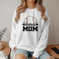 American Flag Patriotic Game Day Baseball Mom Women Crewneck Sweatshirt
