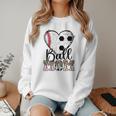 Ball Mom Heart Soccer Baseball Mom Women Crewneck Sweatshirt Ball Mom Heart Soccer Baseball Mom Women Crewneck Sweatshirt