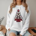 Baseball Christmas Tree Proud Baseball Mom Tee Women Crewneck Sweatshirt